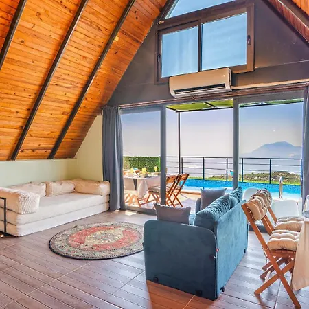 Ilgin Panoramic Mountain & Sea Views, Secluded Retreat Villa Aklar