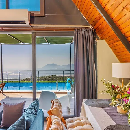 Ilgin Panoramic Mountain & Sea Views, Secluded Retreat Villa *