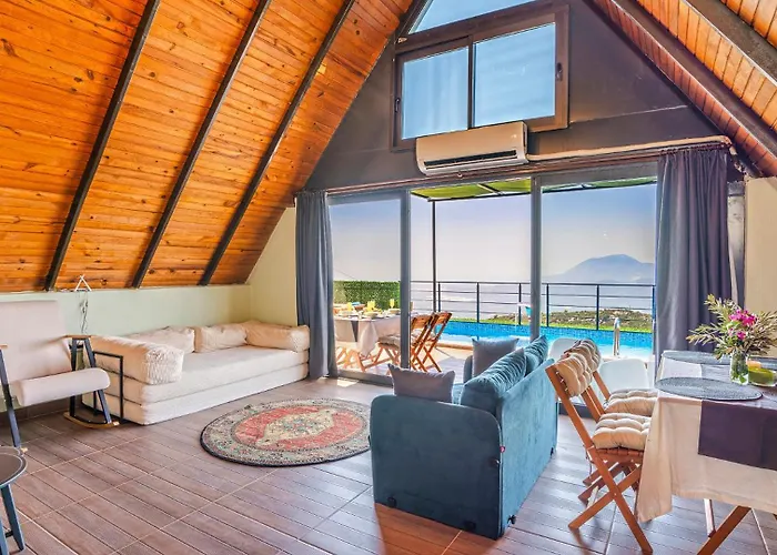 Ilgin Panoramic Mountain & Sea Views, Secluded Retreat Villa Aklar