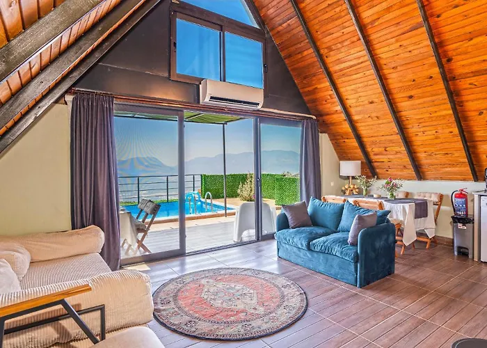 Ilgin Panoramic Mountain & Sea Views, Secluded Retreat Villa Aklar